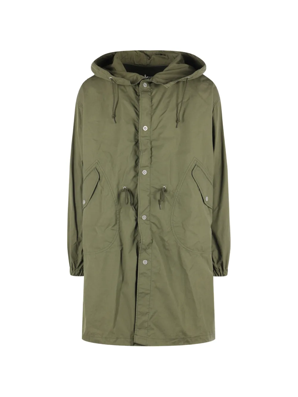 Comme des Garçons Homme hooded drawstring coat - Grün
