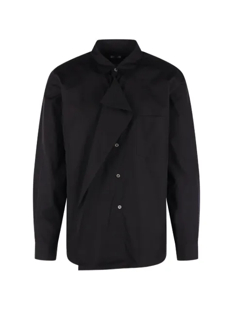 Comme des Garçons Homme Plus draped-detail chest-pocket shirt