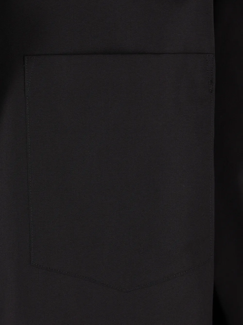 Comme des Garçons Homme Plus draped-detail chest-pocket shirt Zwart