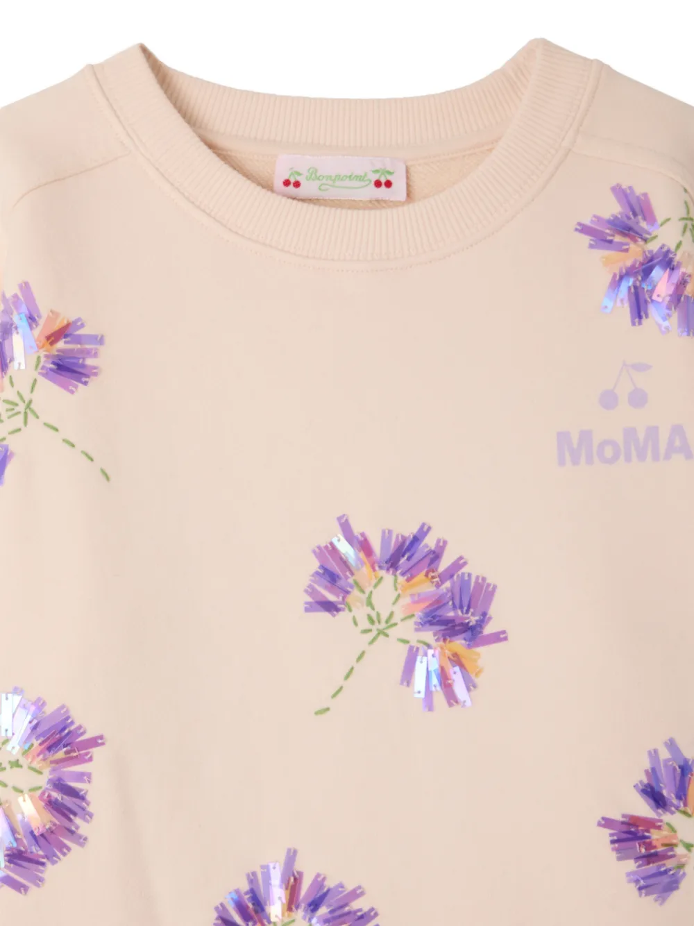 Bonpoint MoMA sequin-embellished sweater Roze