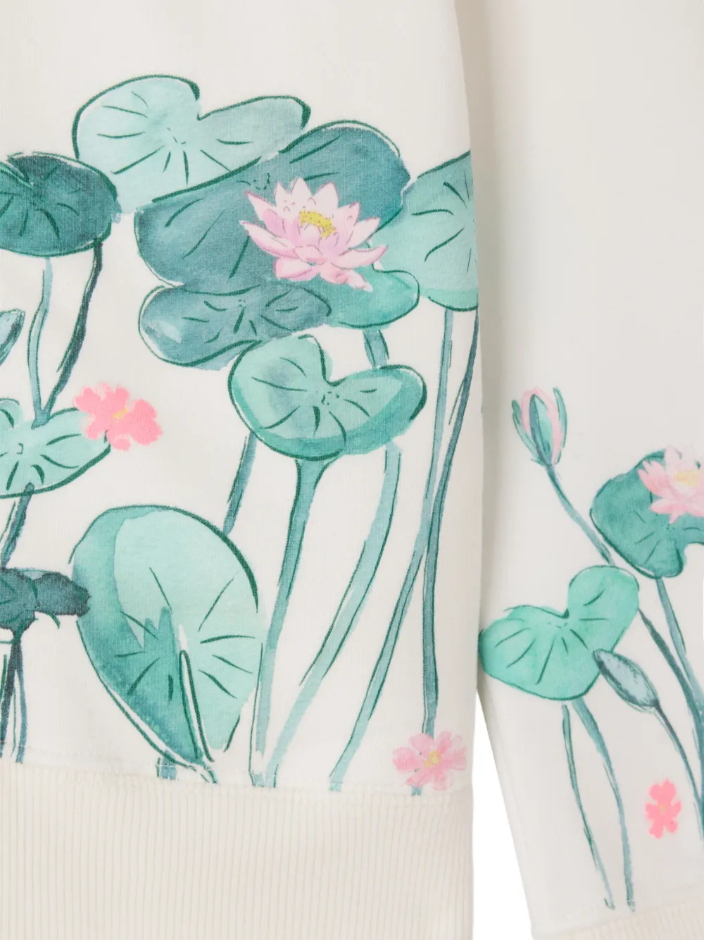Bonpoint MoMA hoodie met bloemen-print Wit