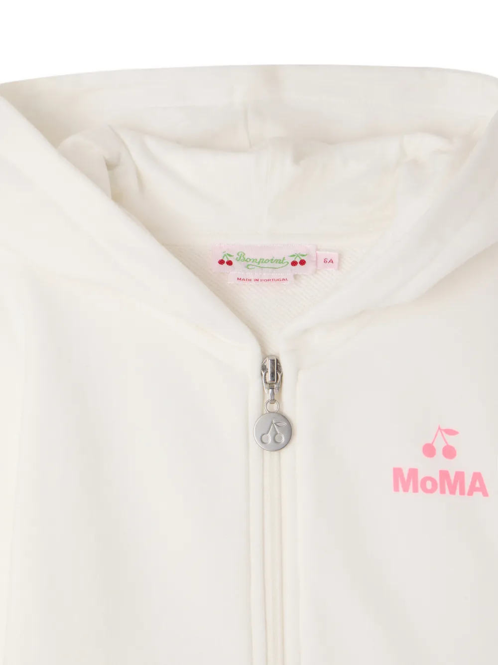 Bonpoint MoMA hoodie met bloemen-print Wit