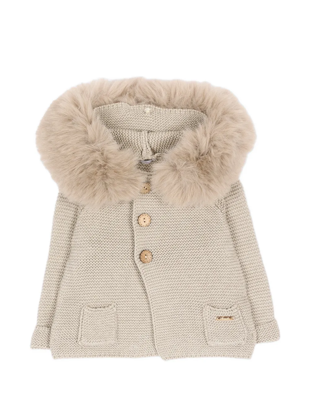 Martin Aranda hooded jacket Beige