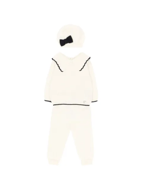 Martin Aranda bow-detail knit set