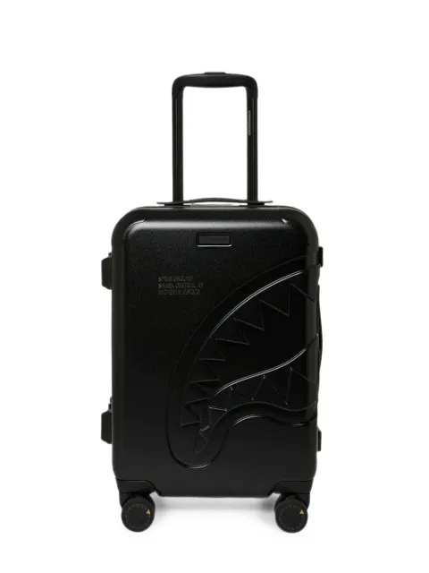 Sprayground The Golden Fang Shark embossed carry-on suitcase