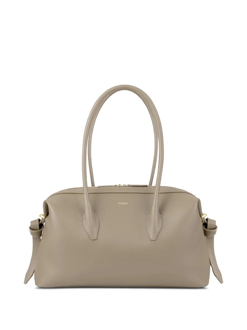 Yuzefi Brioche pebble-grain leather shoulder bag Beige