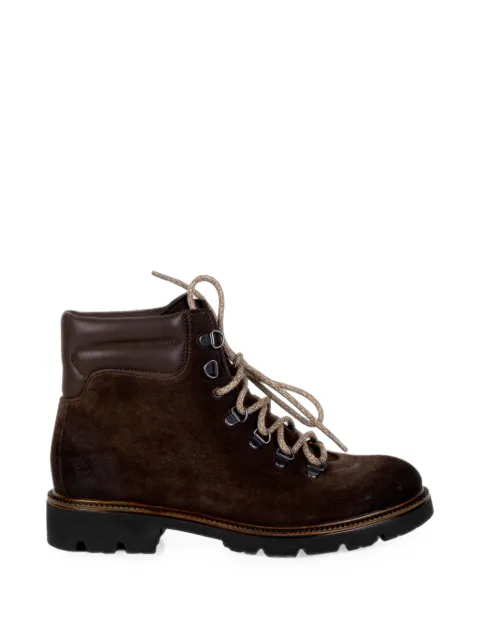 FRANCO FEDELE lace-up suede ankle boots
