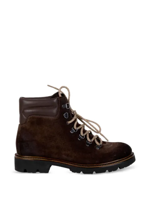 FRANCO FEDELE lace-up suede ankle boots