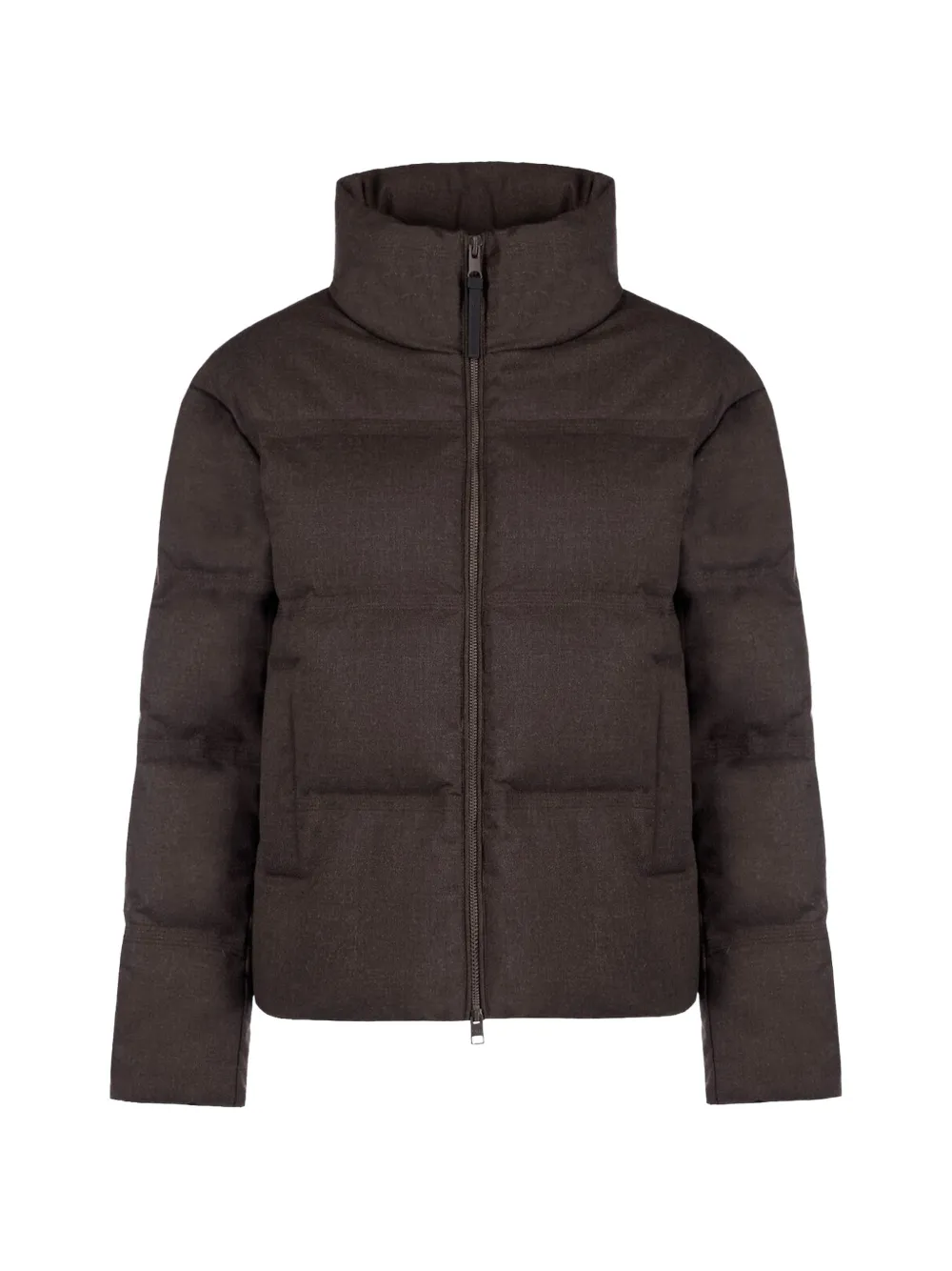 People Of Shibuya quilted high-neck jacket - Marrone