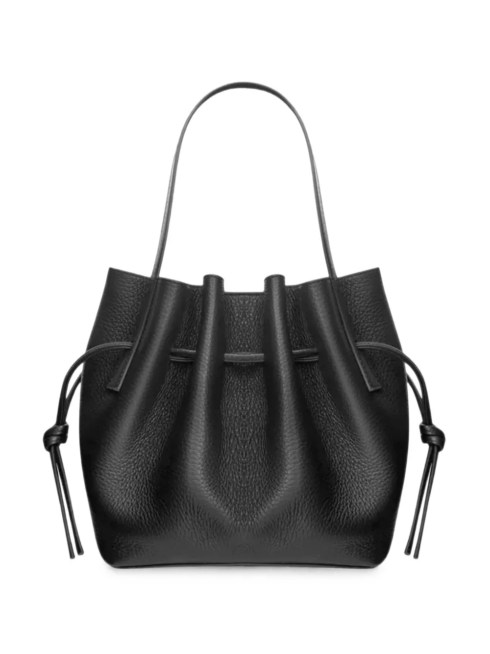 Yuzefi mini Scallop drawstring tote bag - Nero