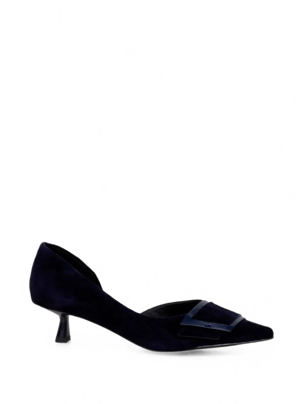 Bibi Lou Astra pointed-toe buckled pumps - Bleu