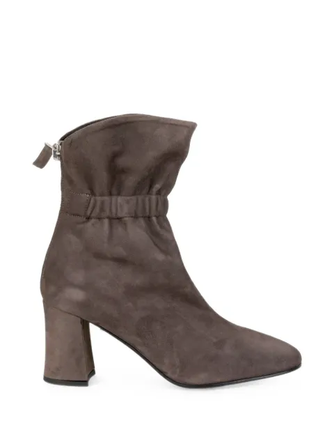 NAPOLEONI ruched suede ankle boots