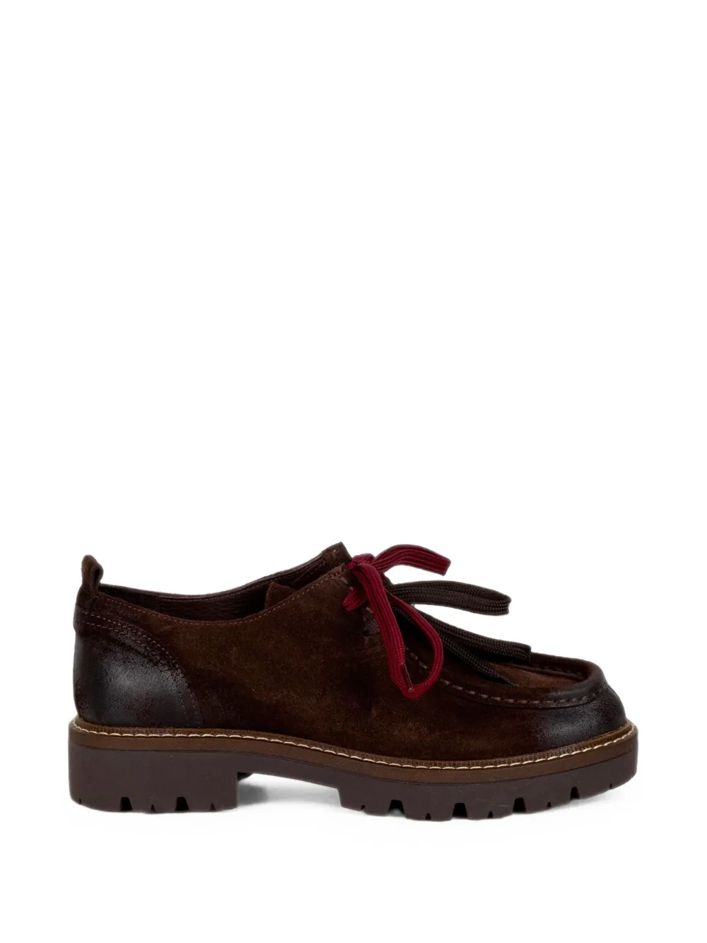 Stokton suede lace-up loafers - Marrone