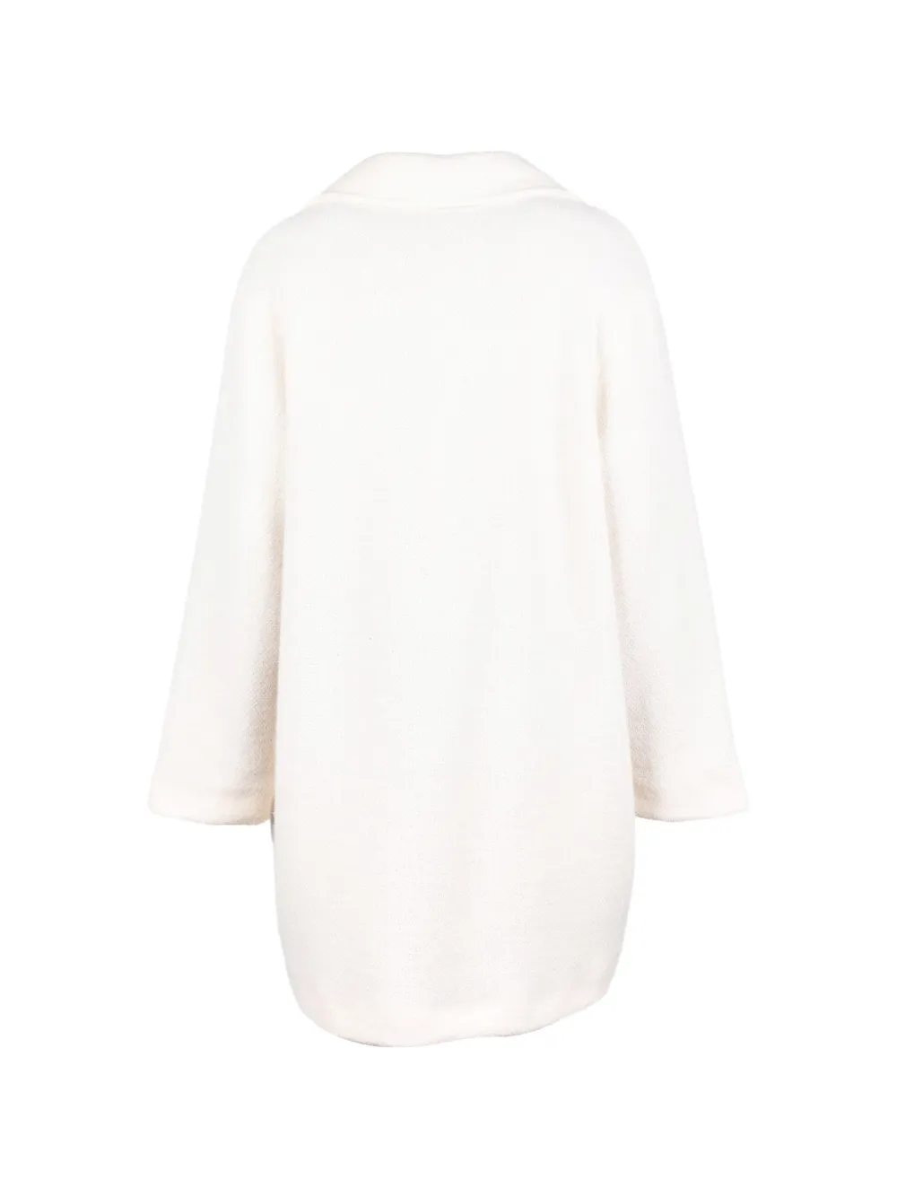 Vicario Cinque textured single-breasted coat Beige