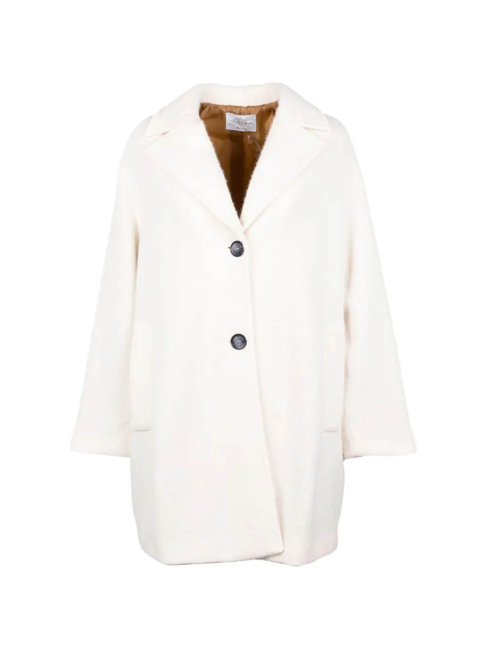 Vicario Cinque textured single-breasted coat - Toni neutri