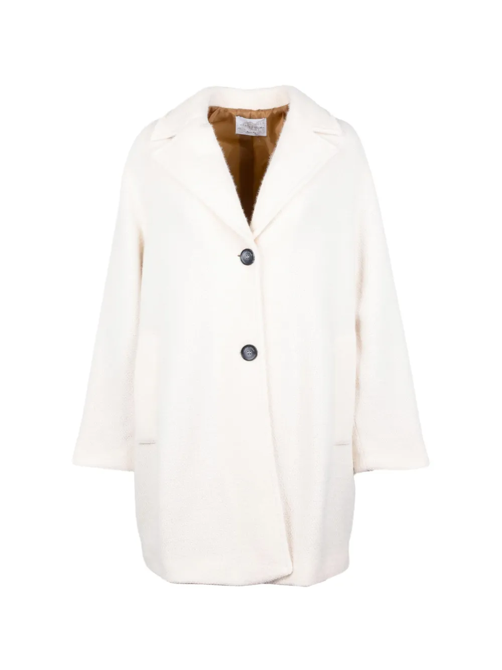 Vicario Cinque textured single-breasted coat - Neutrals