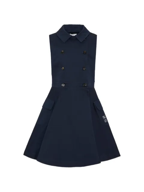 Fendi Kids double-breasted sleeveless dress
