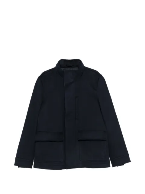 LUIGI BIANCHI MANTOVA high-neck flap-pocket jacket
