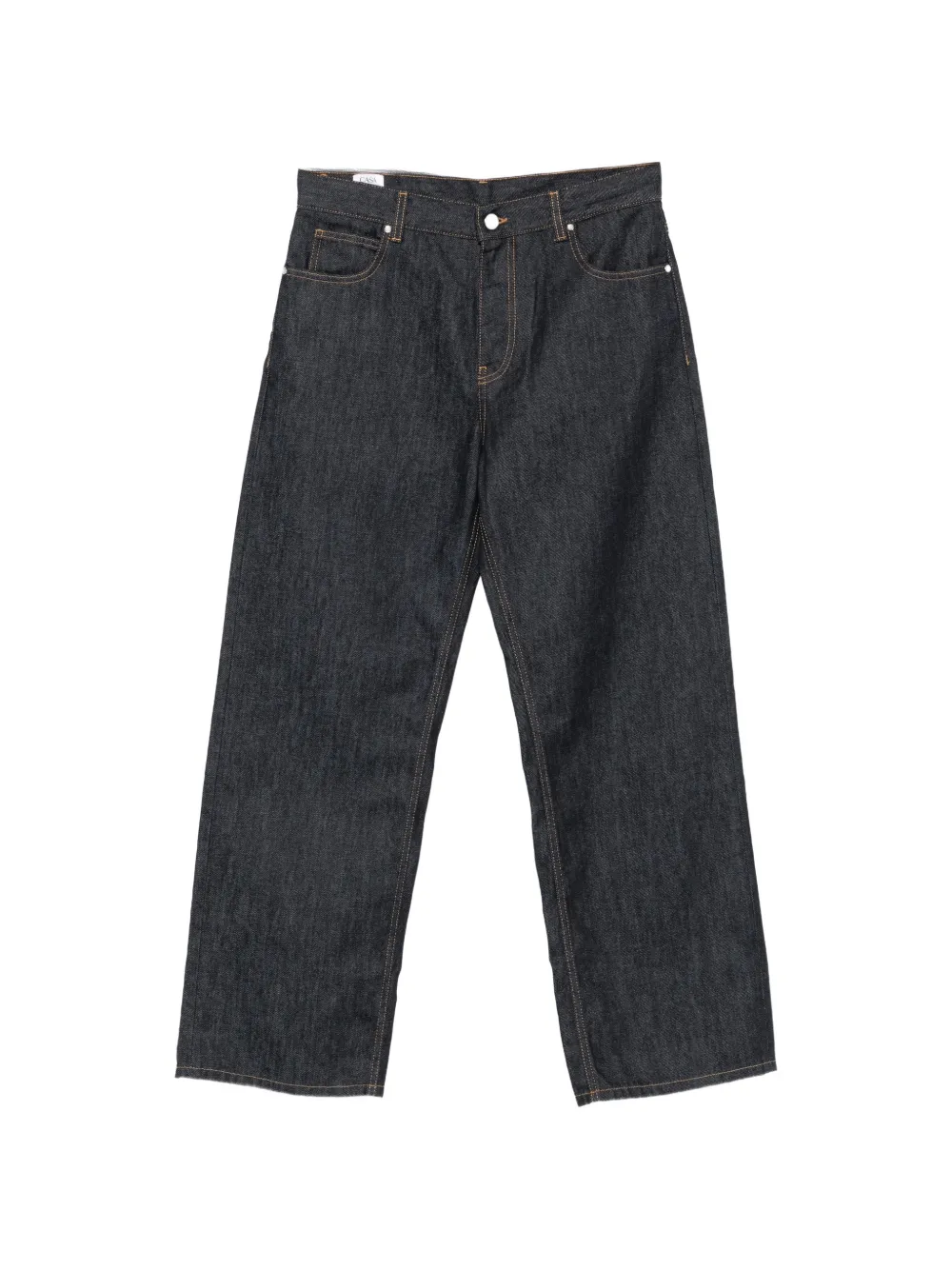 Casablanca logo-embroidered wide-leg jeans - Blu