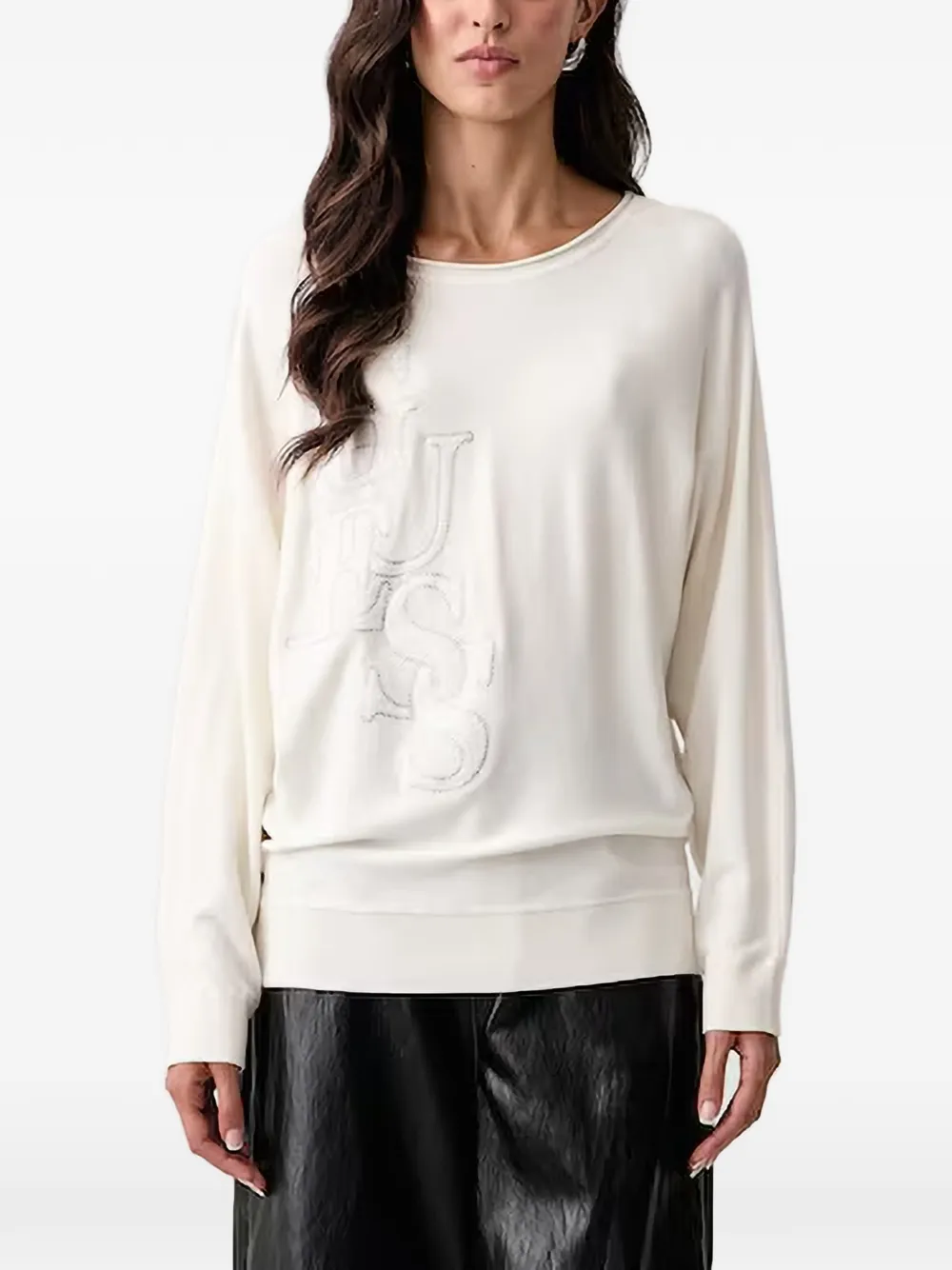 GUESS USA Ellie logo-embellished sweater - Toni neutri