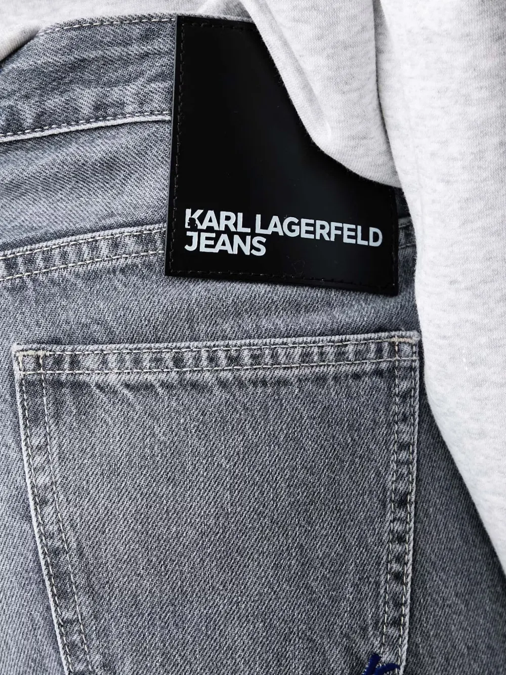 Karl Lagerfeld Jeans met wijde pijpen Grijs