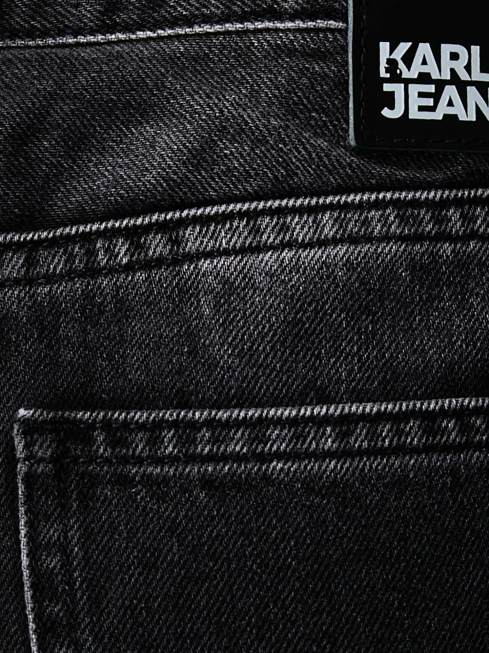 Karl Lagerfeld Jeans met wijde pijpen Zwart