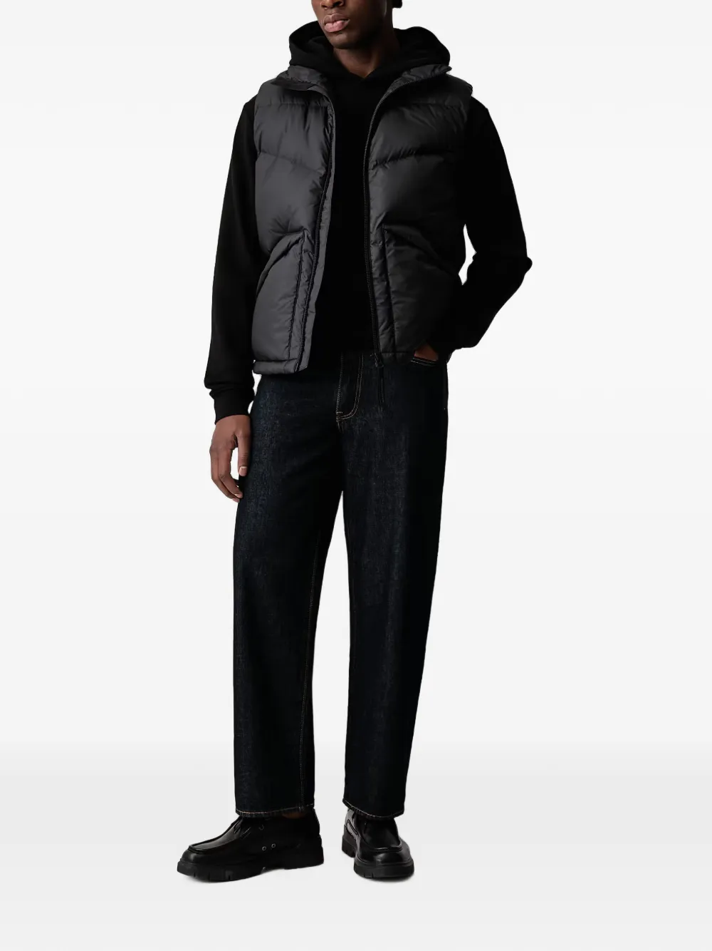 Karl Lagerfeld Jeans logo-print hoodie Zwart