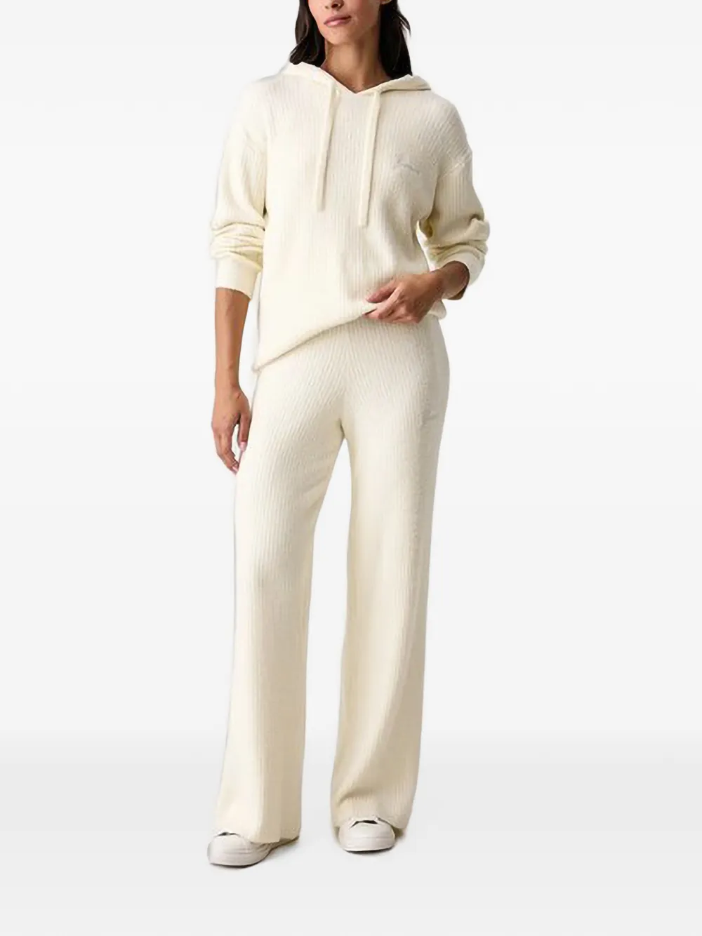 GUESS USA Ribgebreide loungebroek Beige