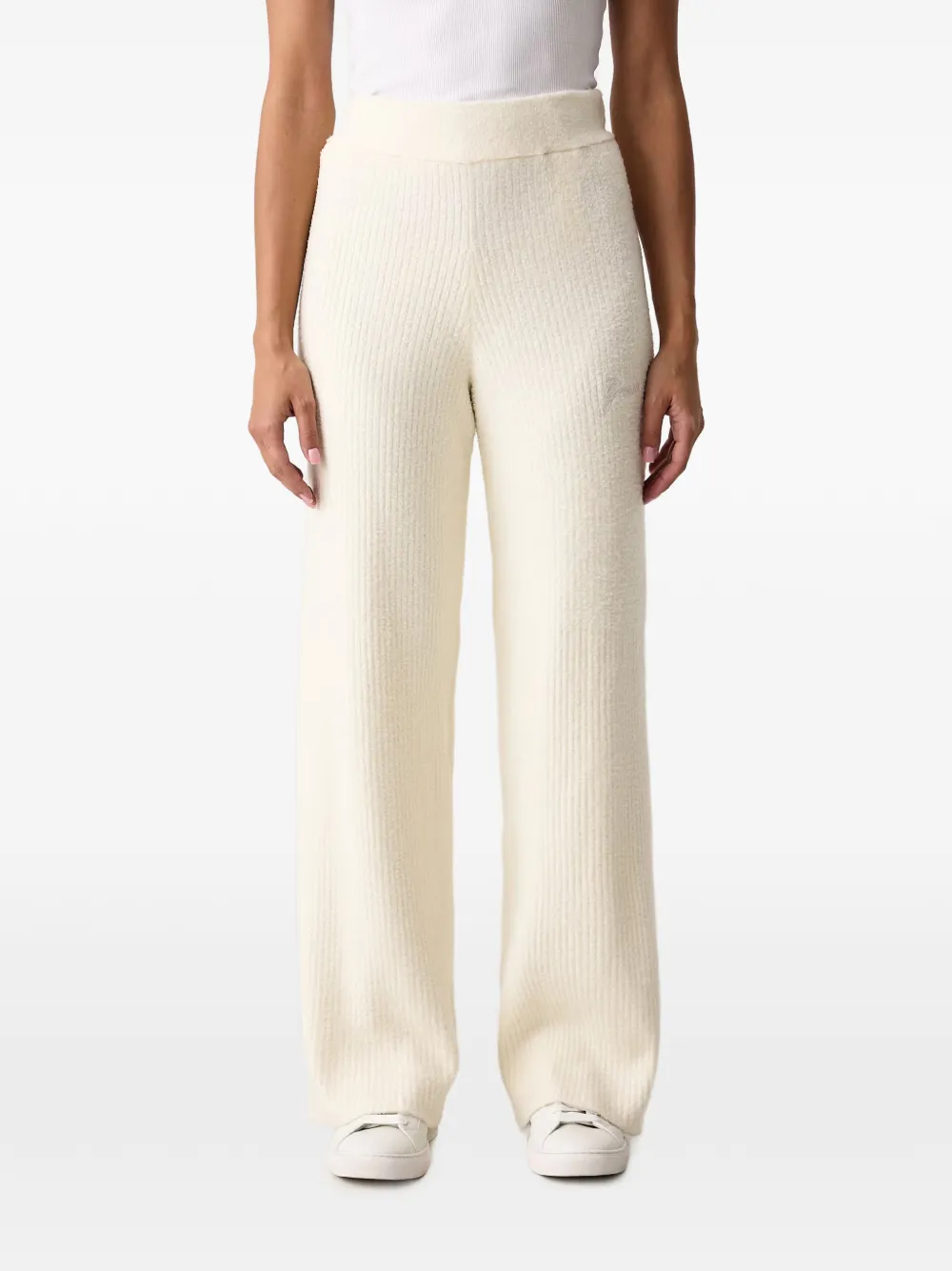 GUESS USA Ribgebreide loungebroek Beige