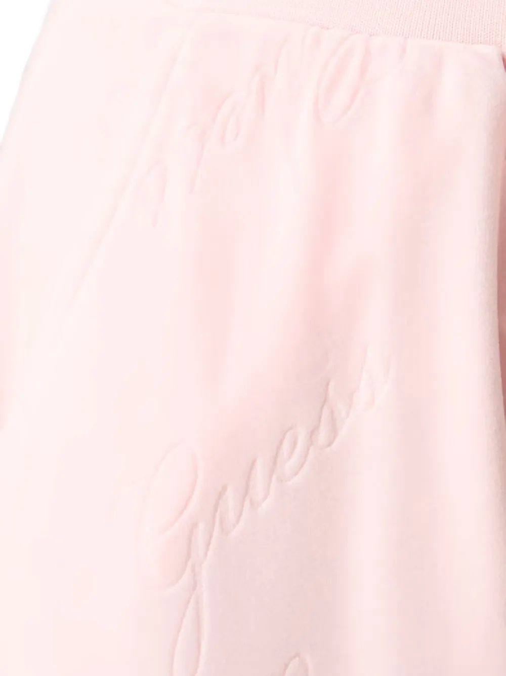 GUESS USA Trainingsbroek met logo-reliëf Roze