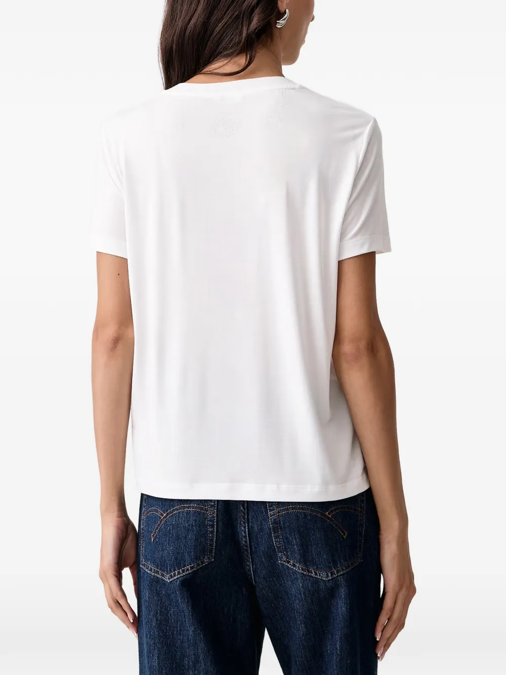 GUESS USA T-shirt verfraaid met stras Wit