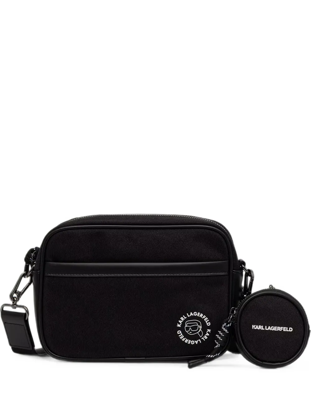 Karl Lagerfeld Ikon detachable-pouch belt bag - Schwarz
