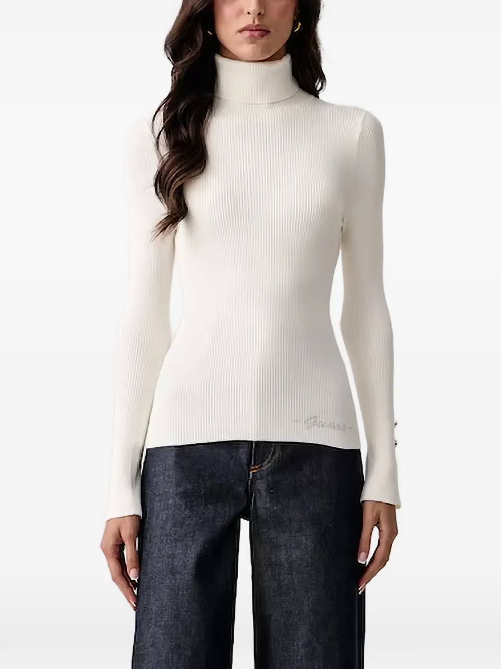 GUESS USA ribbed roll-neck sweater - Toni neutri