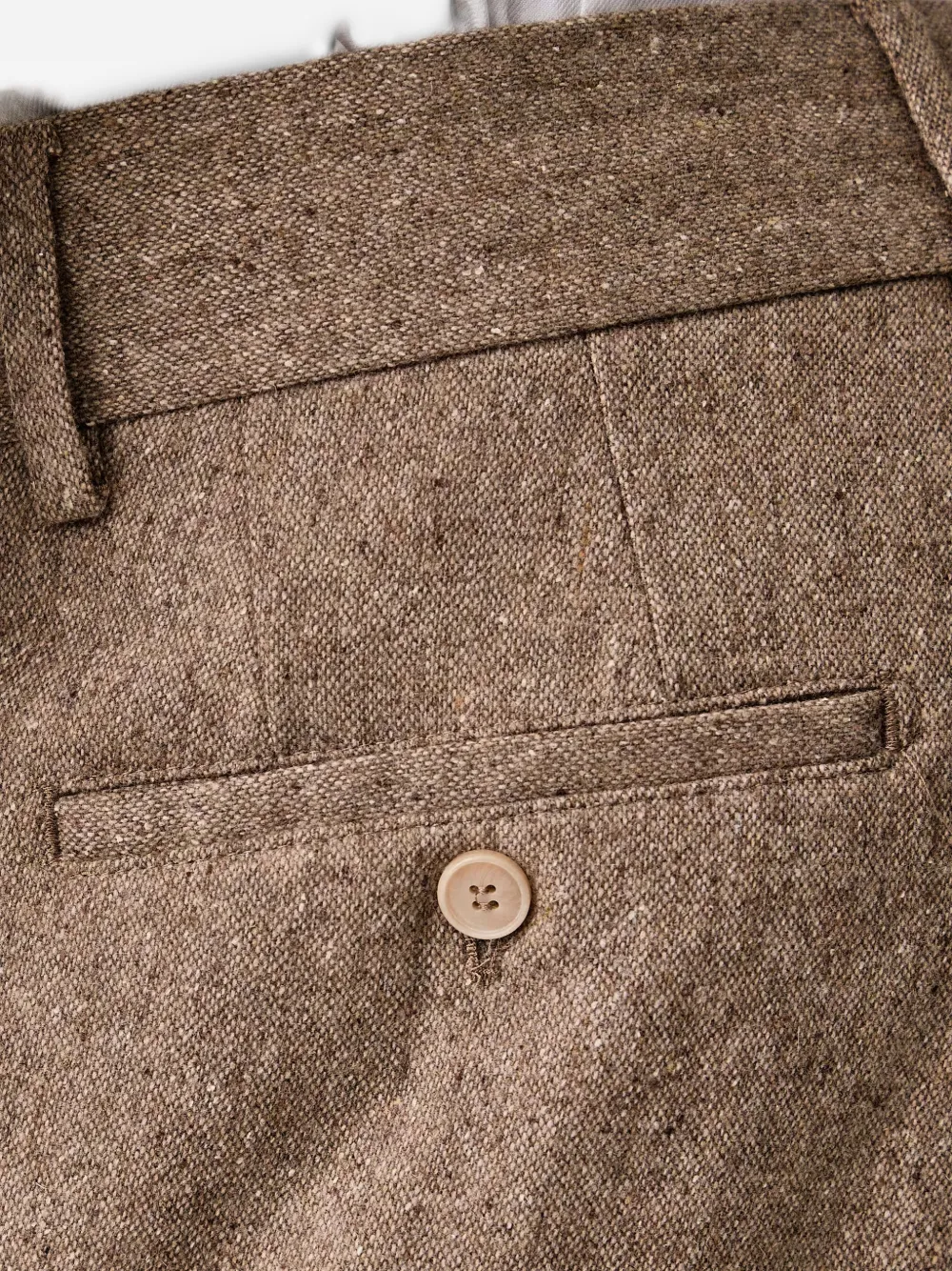 Karl Lagerfeld Tweed plooibroek Bruin