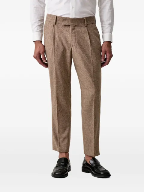 Karl Lagerfeld tweed pleated trousers
