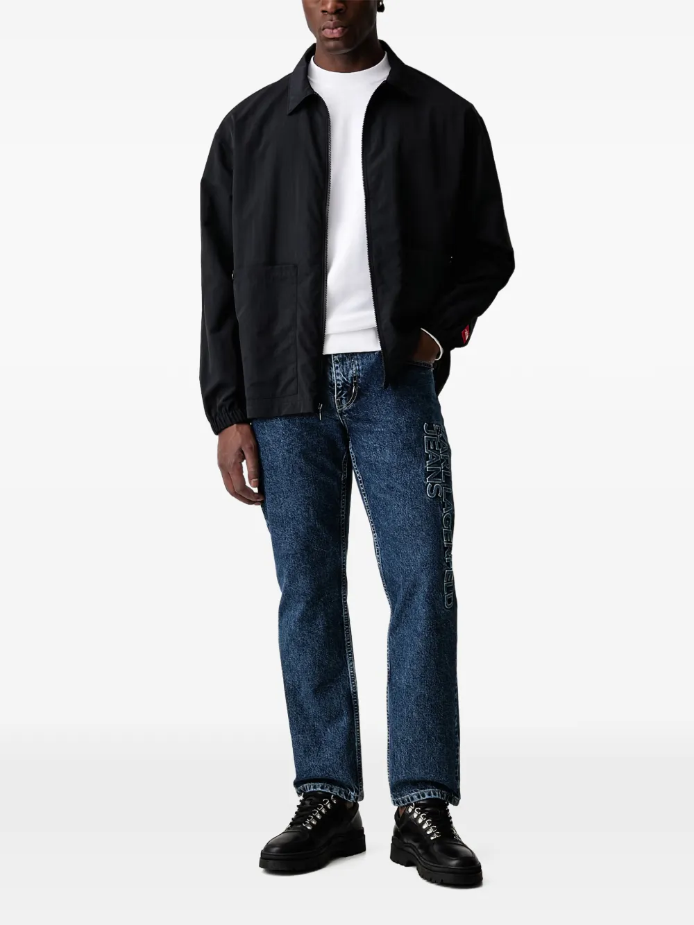 Karl Lagerfeld Jeans logo-print sweatshirt Wit