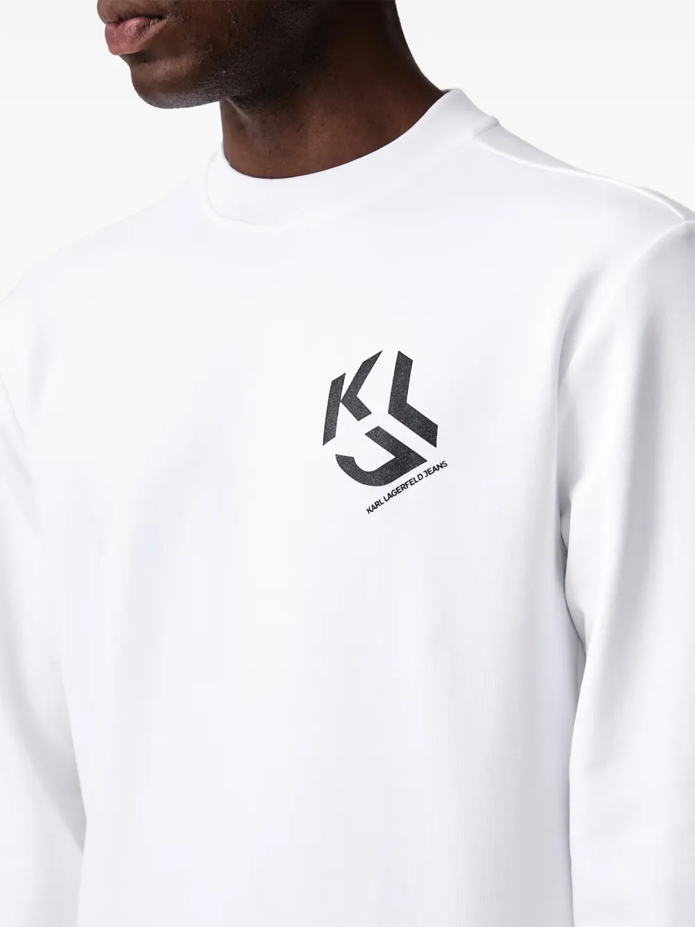 Karl Lagerfeld Jeans logo-print sweatshirt Wit