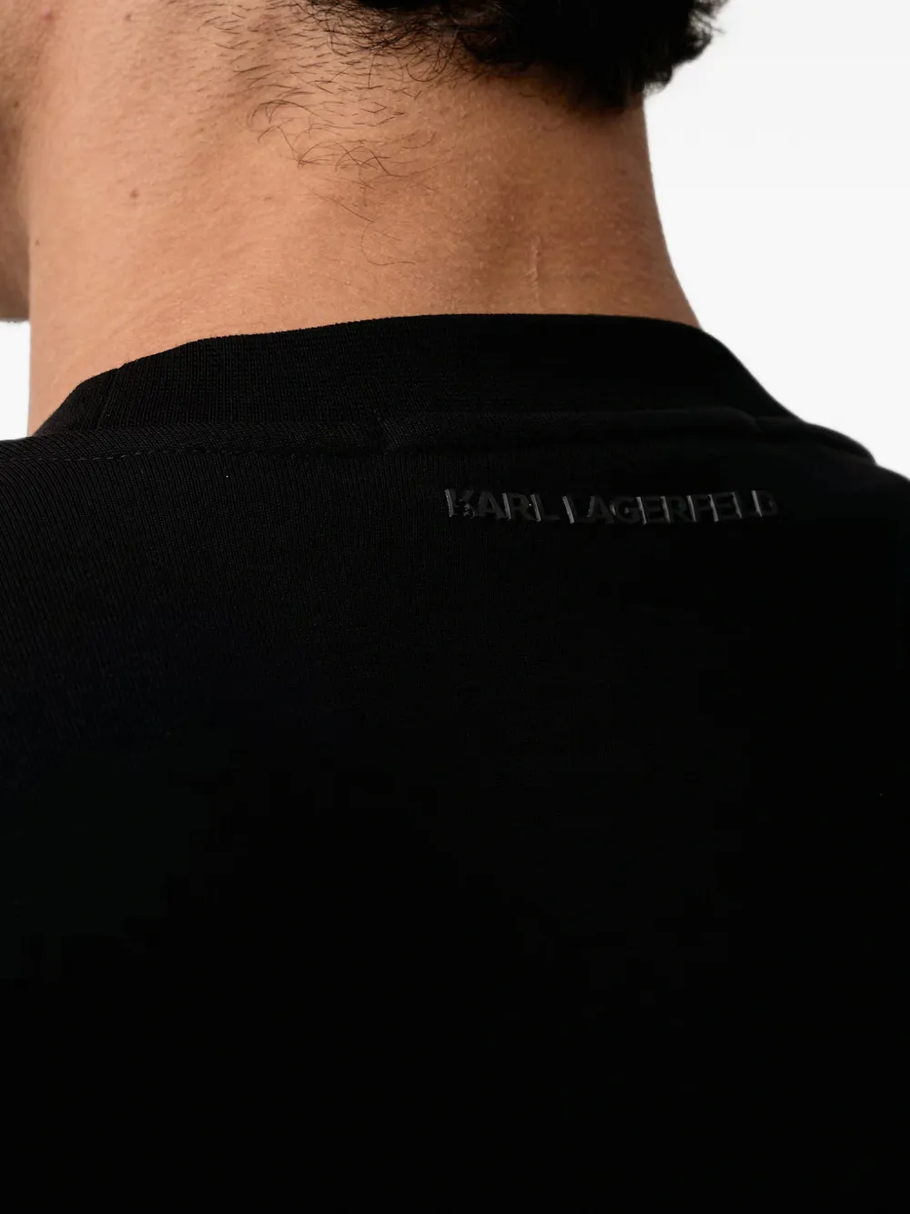 Karl Lagerfeld Trui met monogram-patch Zwart