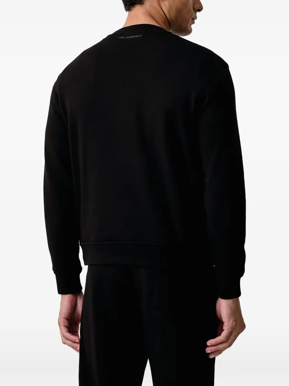 Karl Lagerfeld Trui met monogram-patch Zwart