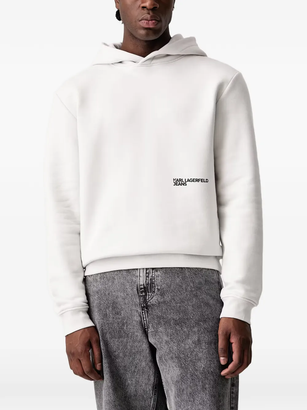 Karl Lagerfeld Jeans Hoodie met logoprint Wit