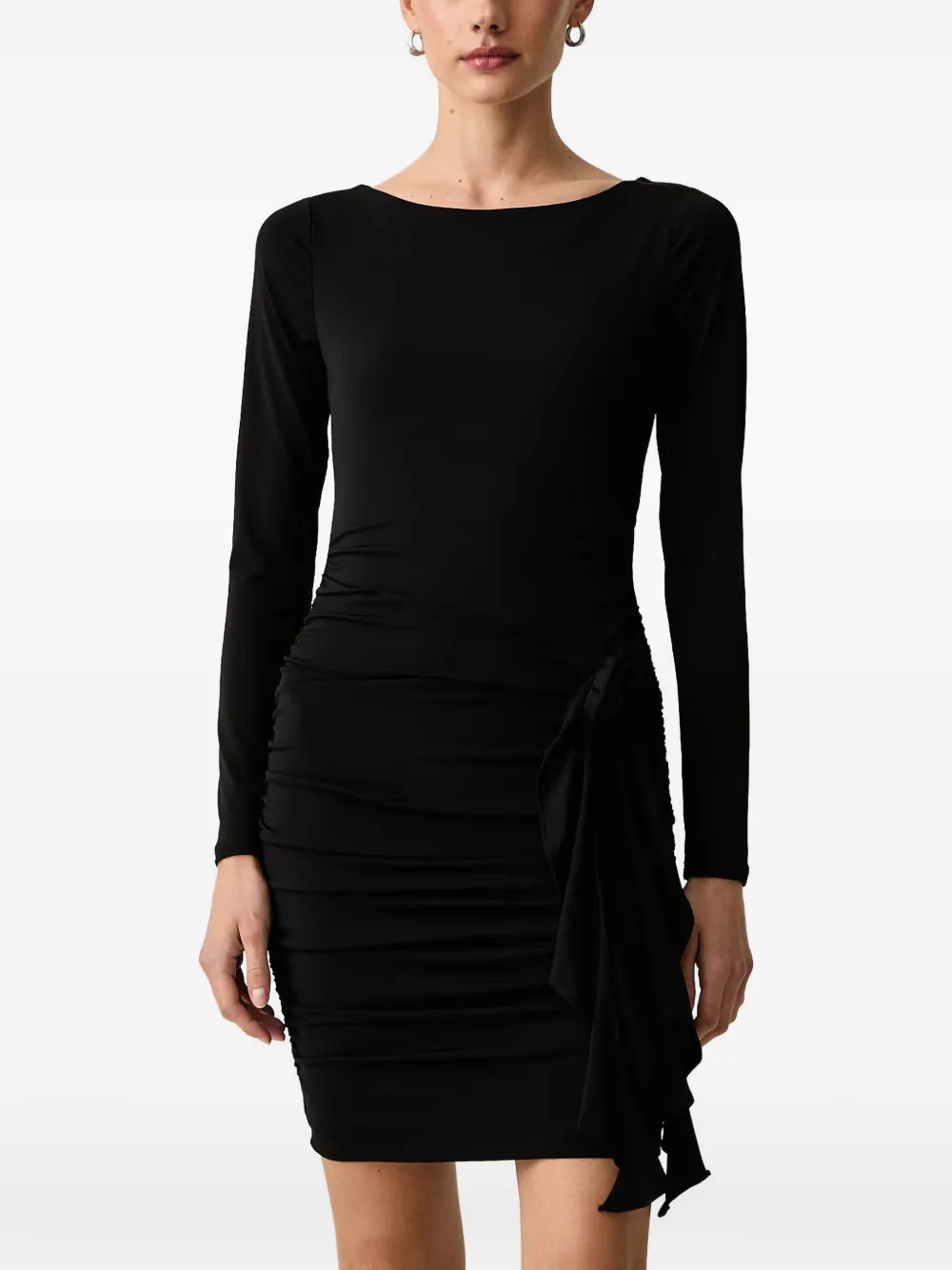 GUESS USA ruched cut-out mini dress - Schwarz