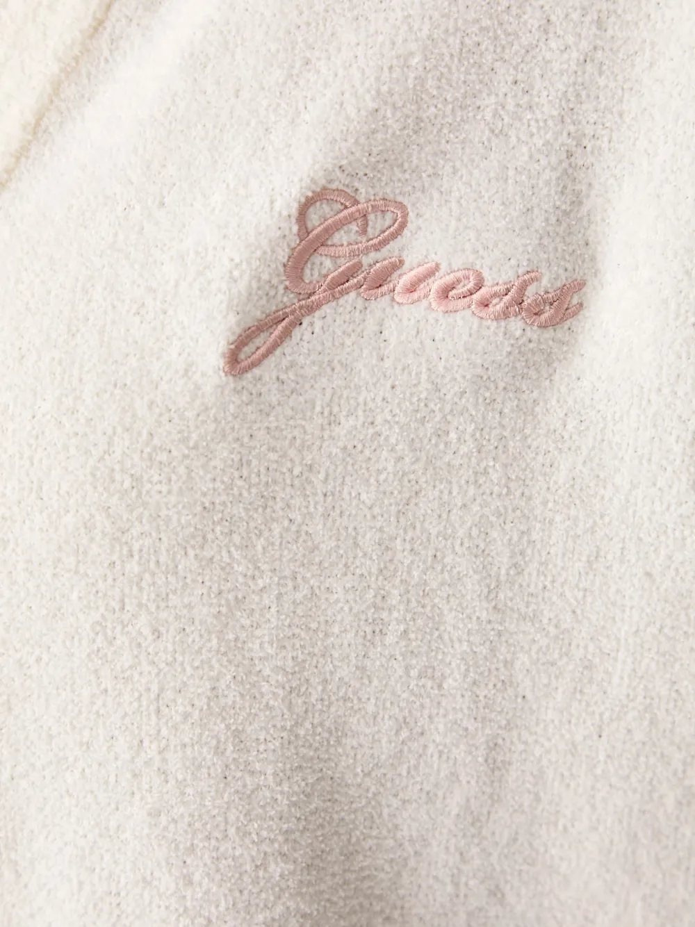 GUESS USA Aria vest met V-hals en geborduurd logo Wit