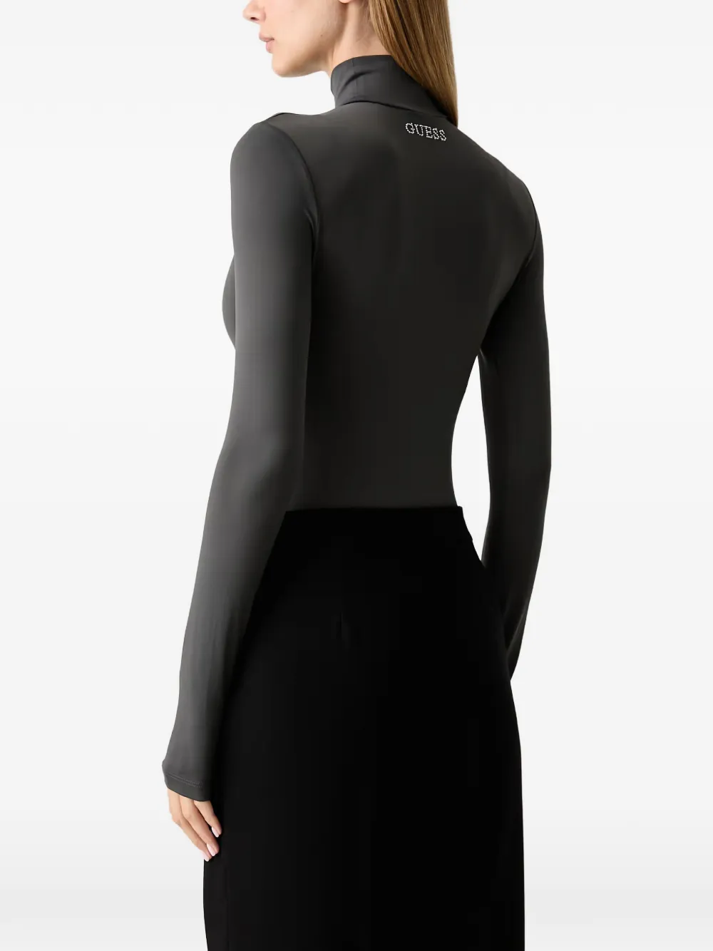 GUESS USA Lotus body met logo-plakkaat Grijs