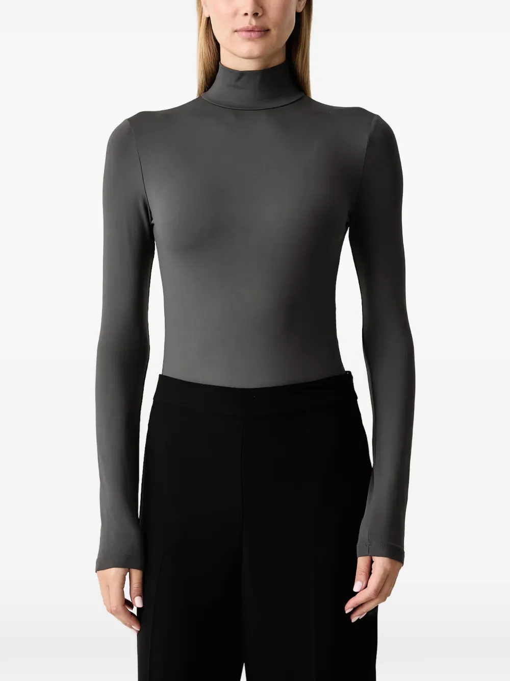 GUESS USA Lotus logo-plaque bodysuit - Grau