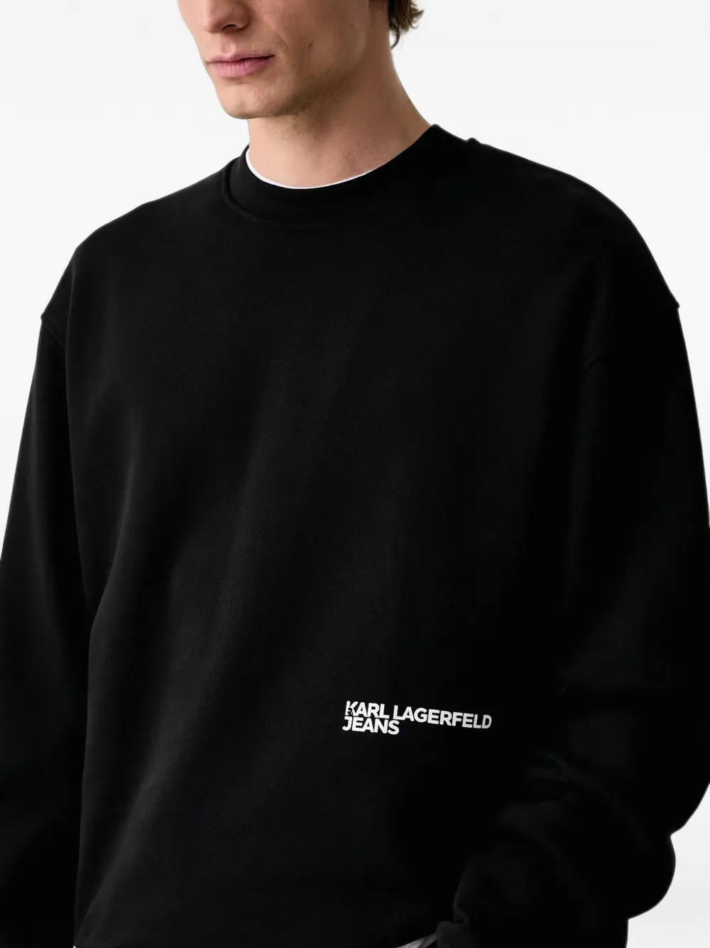 Karl Lagerfeld Jeans logo-print sweater Zwart