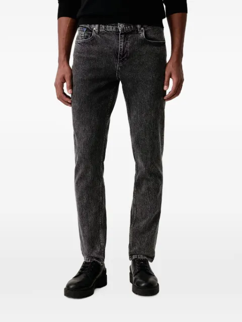 Karl Lagerfeld Jeans acid-wash logo-print jeans