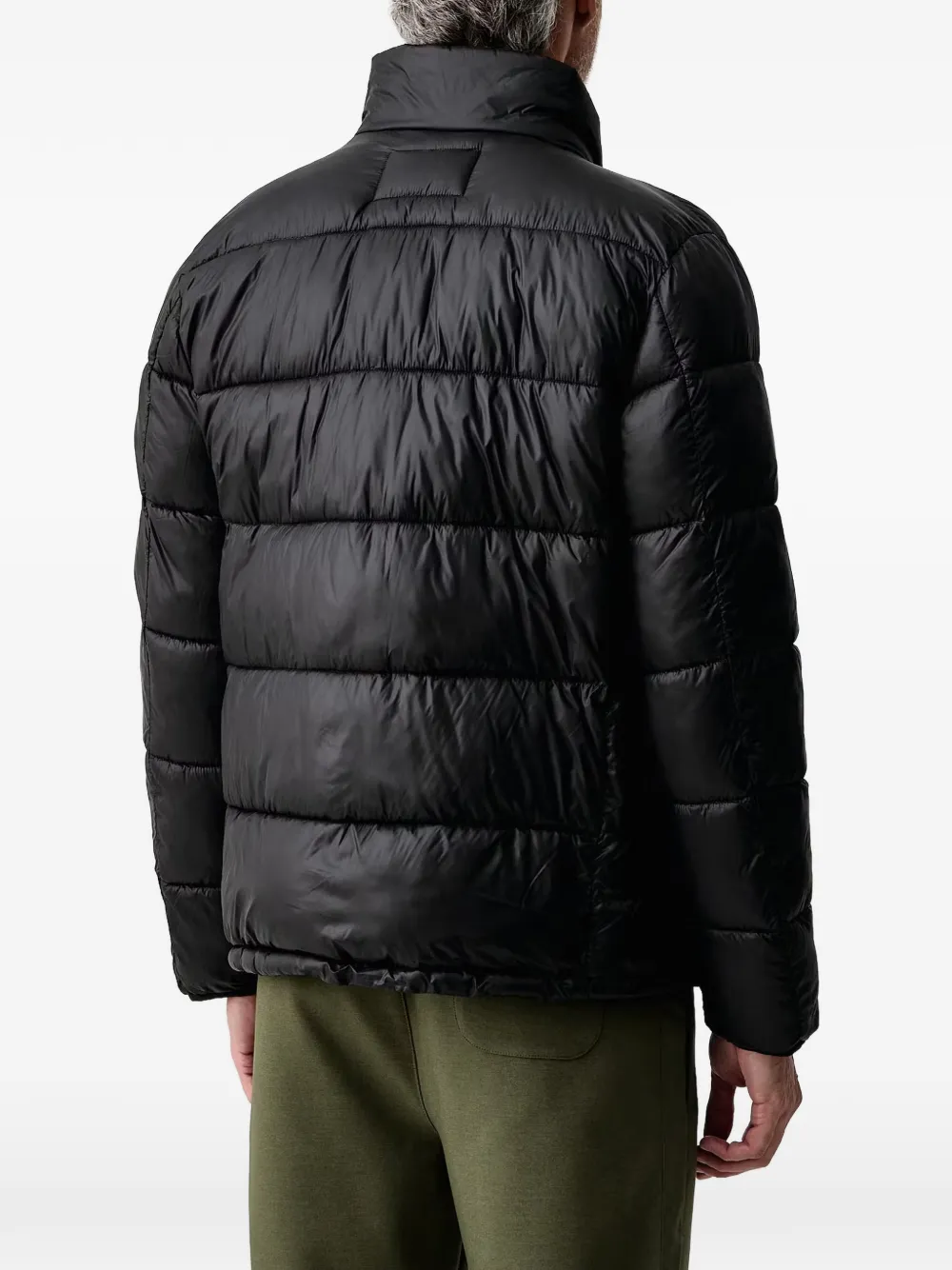 Karl Lagerfeld Gewatteerd jack met logopatch Zwart