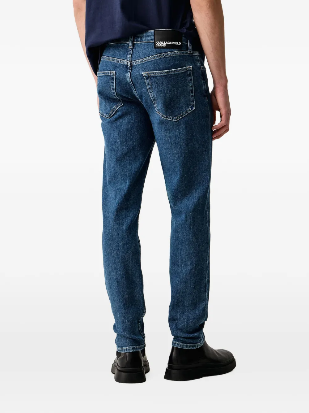 Karl Lagerfeld Jeans Straight jeans Blauw