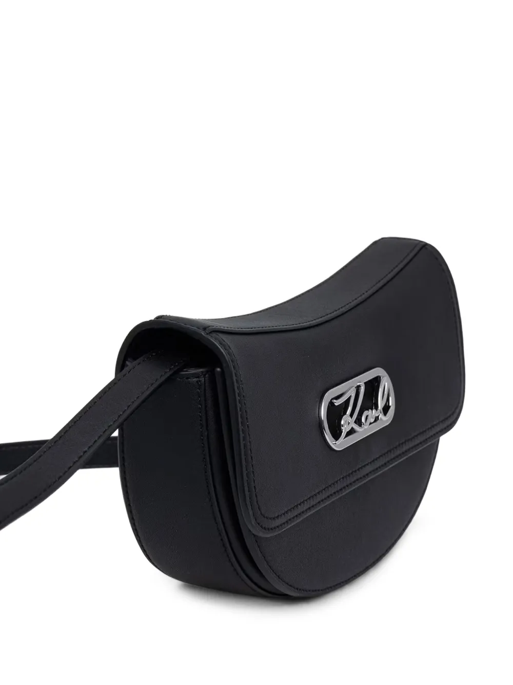 Karl Lagerfeld Crossbodytas met logoplakkaat Zwart