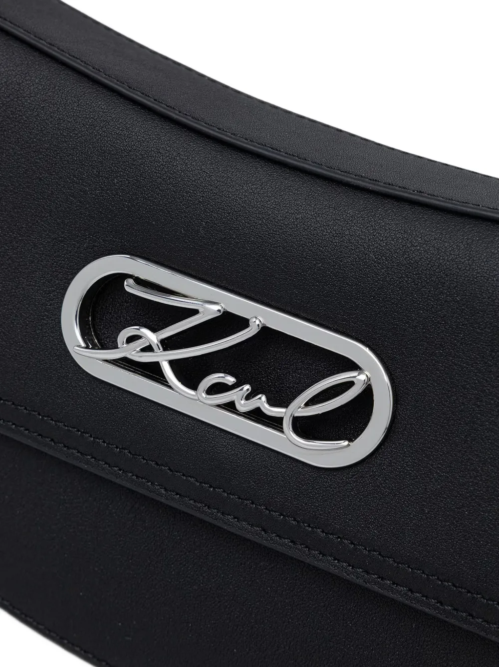 Karl Lagerfeld Crossbodytas met logoplakkaat Zwart